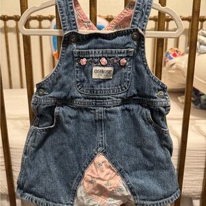 Vintage Oshkosh baby denim overall dress